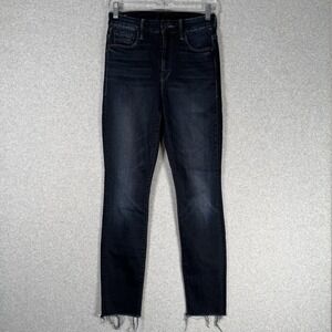 MOTHER High Waisted Looker Ankle Fray Jeans Womens Size 24